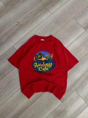 Vintage Kids Made in U.S.A Y2K Rainforest Cafe Orlando T shirt
